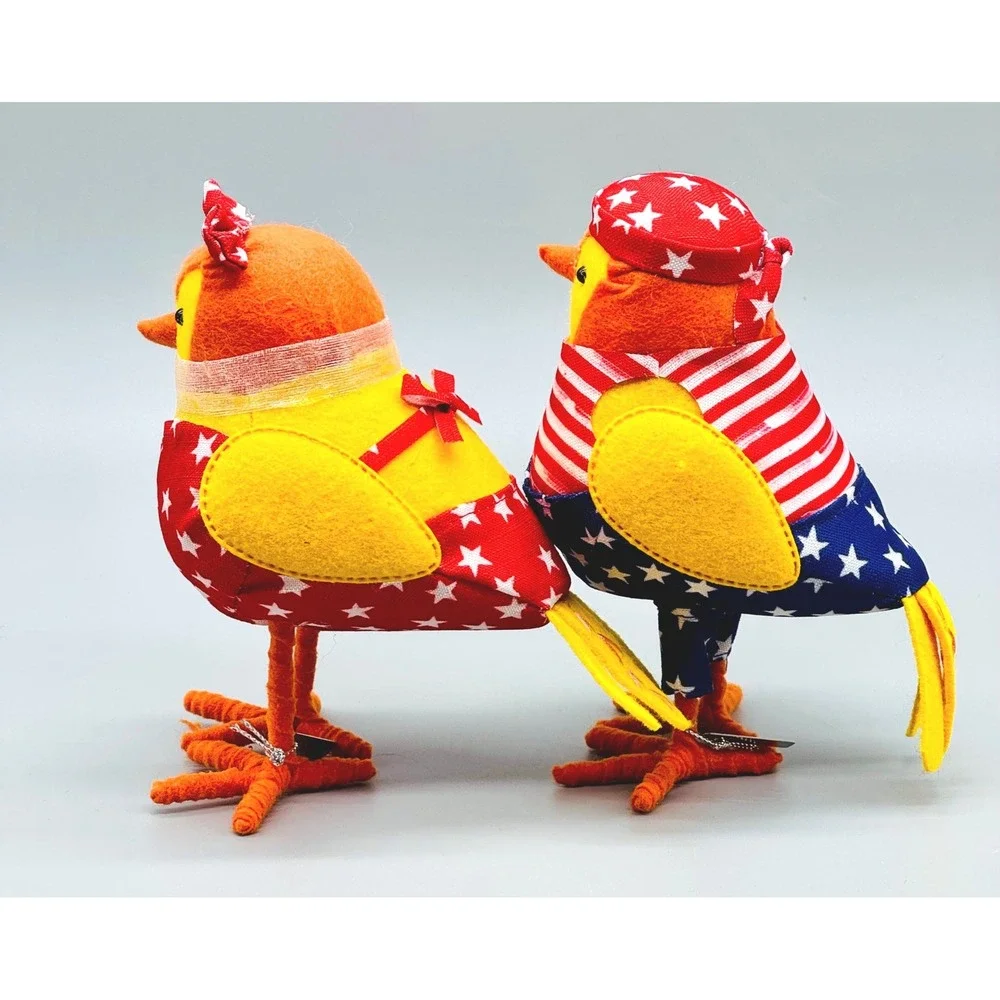 Target Featherly Friends Spritz Star Drummer Bird‎ Red White Blue Patriotic 2022